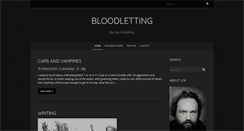 Desktop Screenshot of bloodlettingbook.com