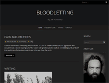 Tablet Screenshot of bloodlettingbook.com